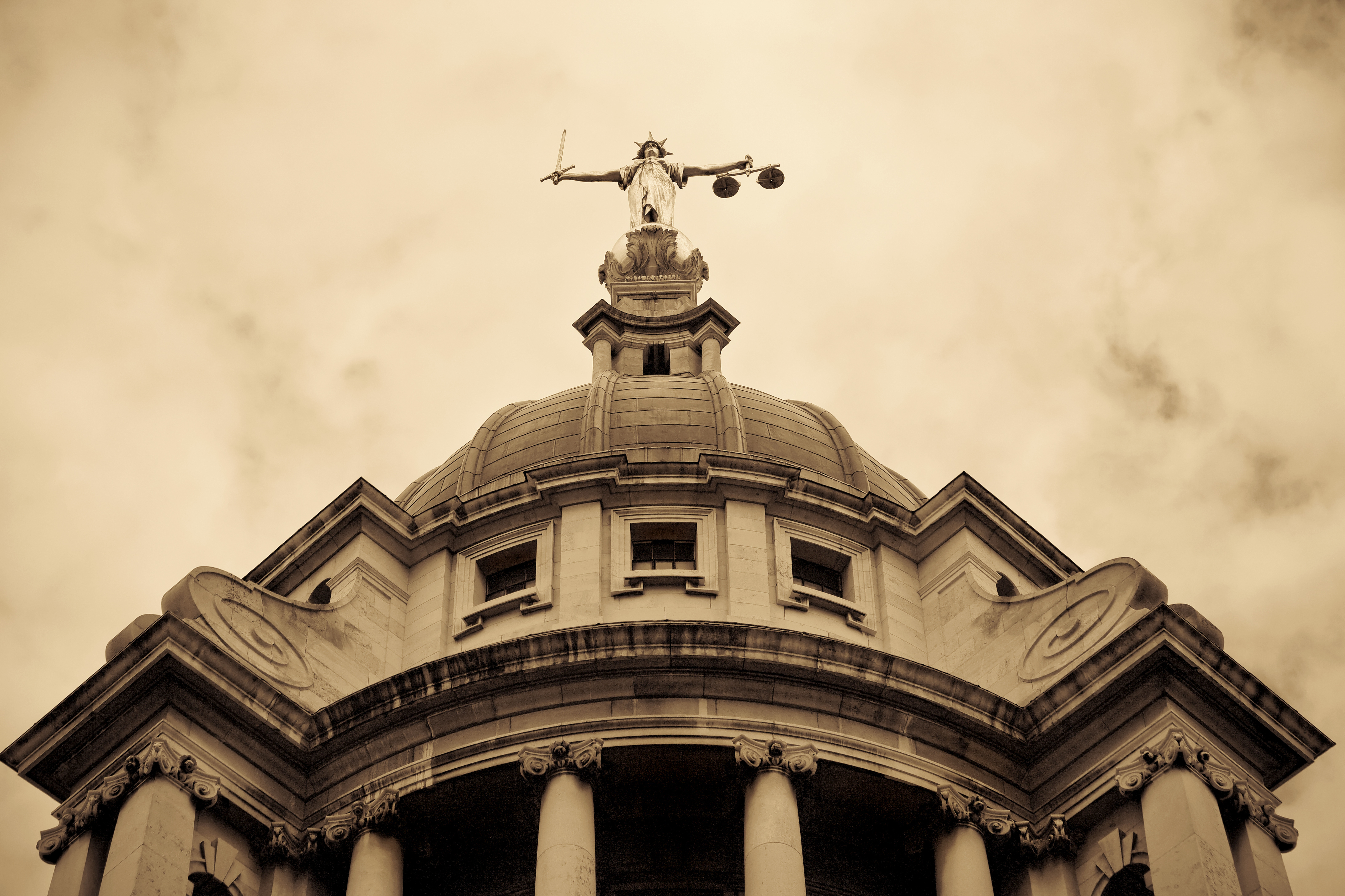 Criminal court the Old Bailey in the City of London